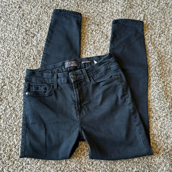 Jen7 7 For All Mankind Women’s 4 Petite‎ Ankle Skinny Black Jeans - Picture 1 of 11